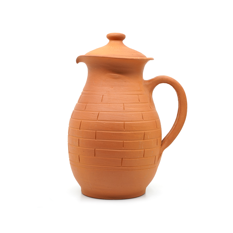 Handcrafted Unglazed Clay Pitcher 1000 ml | Dirtique