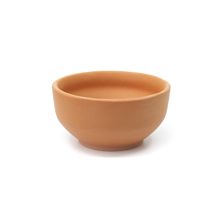 Unglazed Clay Bowls Set of 6 Pieces